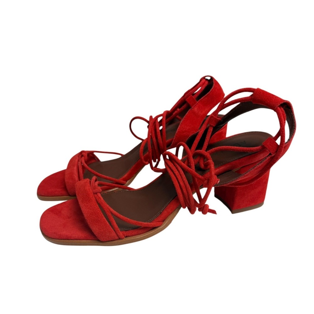 NWOT Alohas Paloma Leather Sandal Sophie Suede Orange Red Women EU 39 US (8-8.5) - Picture 5 of 11